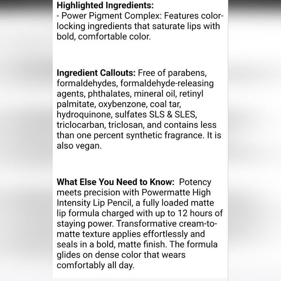 NARS Cosmetics PowerMatte High Intensity Lip Pencil - Picture 9 of 9